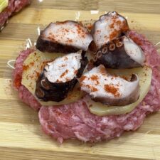 Hamburguesa con pulpo
