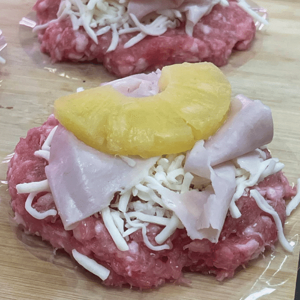 Burguer tropical con piña