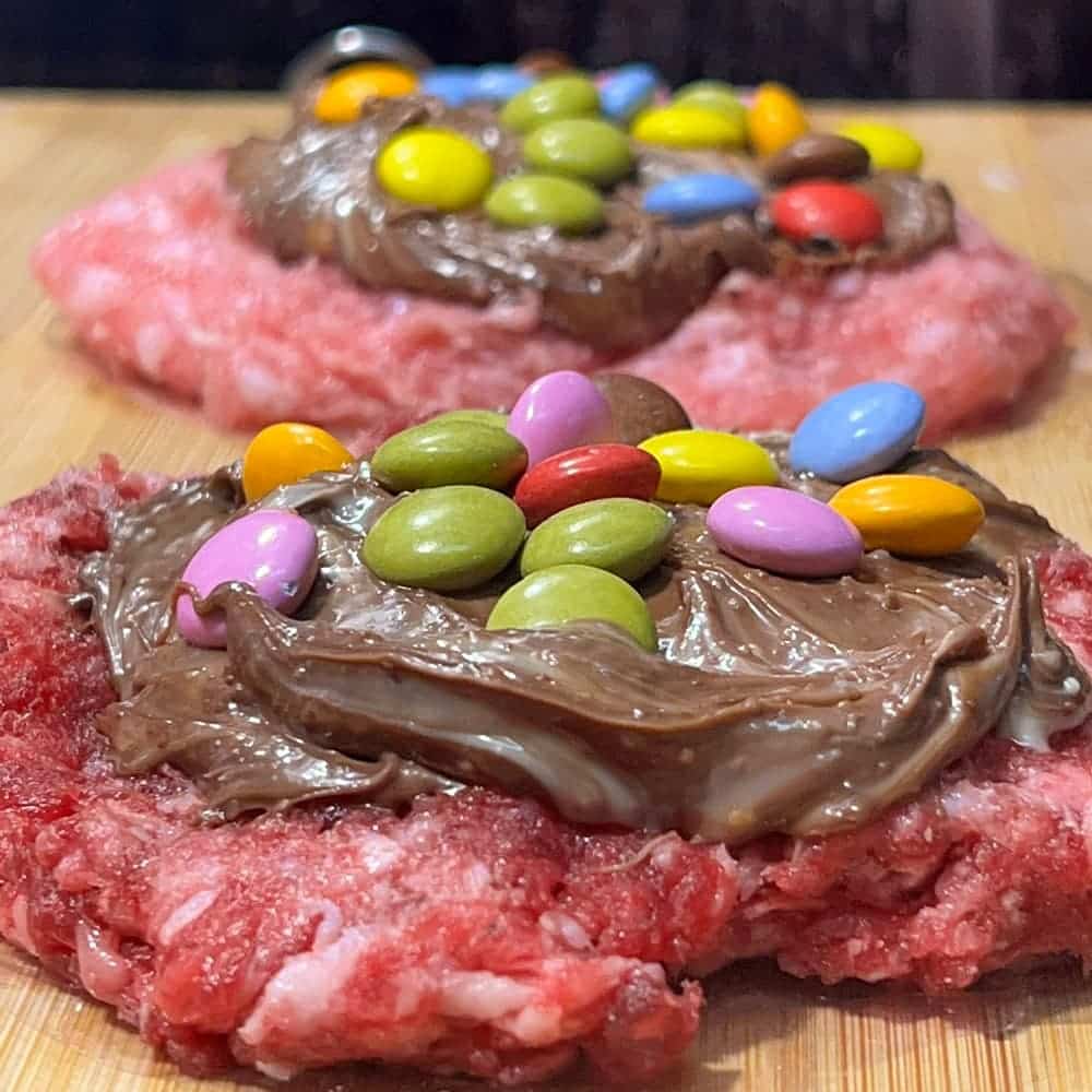 burger-angus-secreto o pollo con nutella y lacasitos