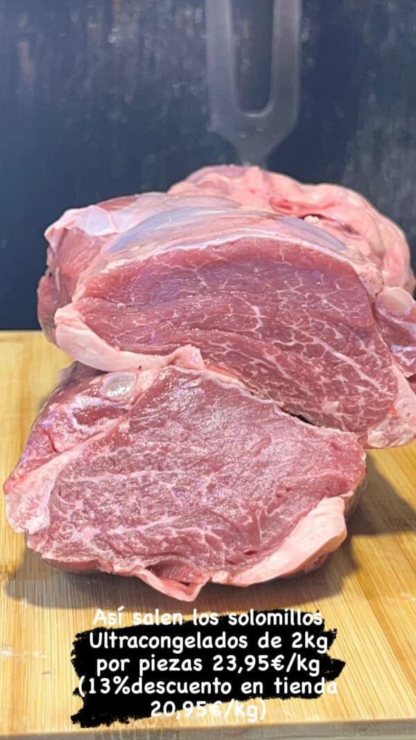 Solomillo de Ternera ultracongelado (2.350kg)